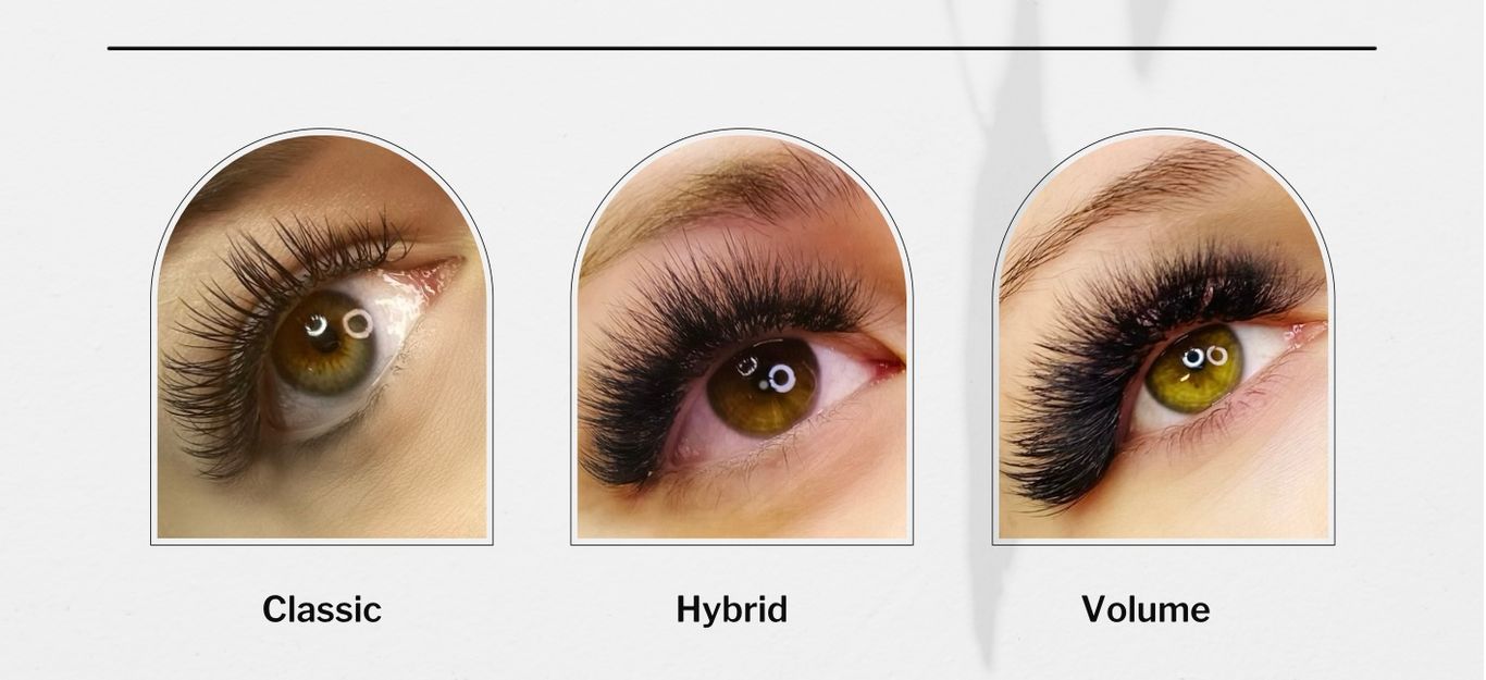 Classic eyelash extensions are simple, beautiful, natural-looking eyelash extensions. They are applied on a 1:1 ratio, which means one extension is attached to one natural lash. This allows you to achieve a natural enhancement